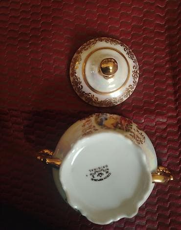 qehve demleyen: Qəhvə dəsti, rəng - Qızılı, Farfor, Madonna, 6 nəfərlik, Çexiya — 2