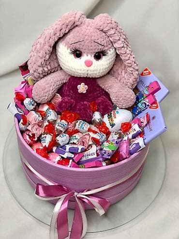 Şirin hədiyyə qutuları – plyuş oyuncaq + şirniyyat seçimi İstədiyiniz — 2