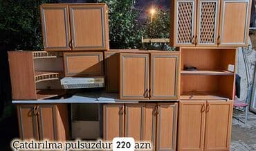 *Sada* mətbəx 220 AZN olcu 3 metr uzerinde aspirator