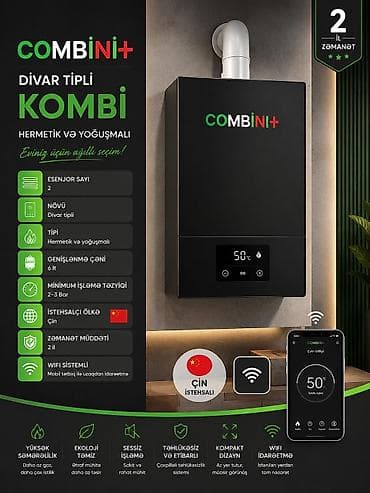 qizdirci: Yeni Kombi Pulsuz çatdırılma, Ödənişli quraşdırma, Zəmanətli, Kredit yoxdur — 10