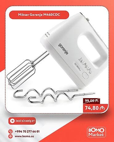 🔥 Mikser Qarışdırıcı Gorenje M460CDC ✅ Marka: Gorenje ✅ Gücü: 460