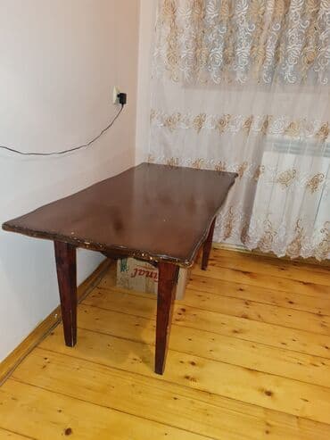 ev əşyaları ikinci el: Jurnal masası, İşlənmiş, Açılmayan, Dördbucaq masa — 5