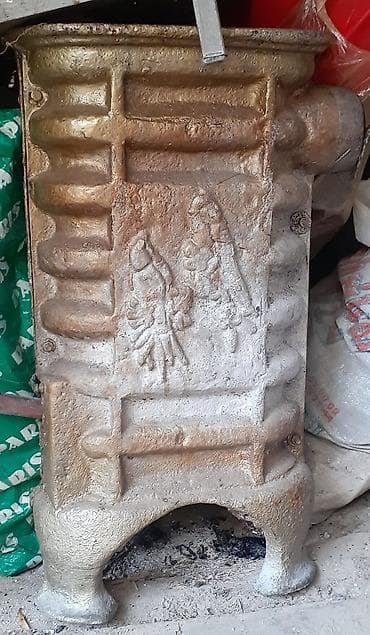 Döküm soba və üstü üçün metal siniy - Material: tam metal/dəmir döküm