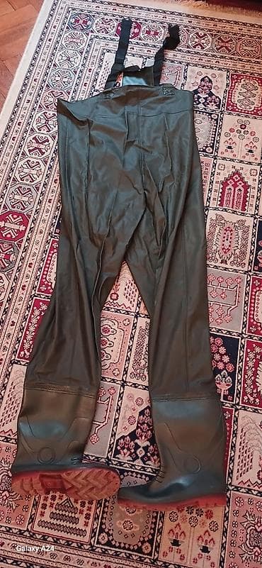 uşağ paltarlari: Su keçirməyən balıqçı kombinezonu (çəkməli wader) - Model: hündür — 5