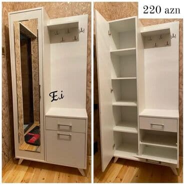 ışkaf: Yeni, 2 qapılı Düz dolab, Dəhliz dolabı — 13