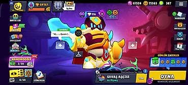 xonca satisi: Brawl Stars hesabı - Kupa yolu: 64,161 - Prestij: 42 - Döyüşçülər — 1