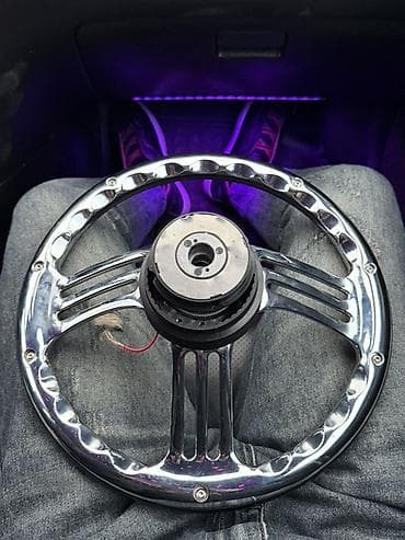 Aksesuarlar və tüninq: W-POWER sport sükan - Universal sport sükan çarxı - 3 bölməli, parlaq — 2