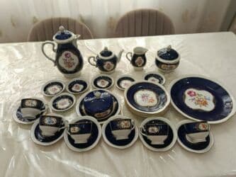 фольксваген поло седан 1 6: Çay dəsti, rəng - Göy, Kobalt, 6 nəfərlik, Almaniya — 2