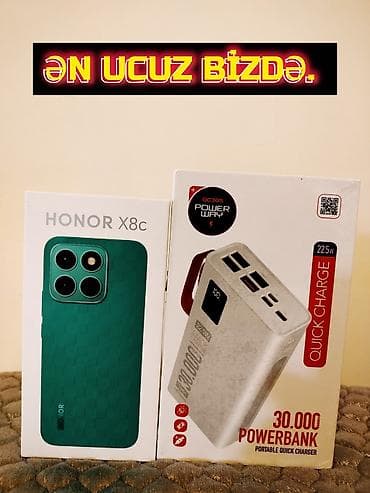 🌟 BU FÜRSƏTİ QAÇIRMAQ OLMAZ! 🌟 Honor X8c (8/256 GB) cəmi 1 ədəd qaldı!