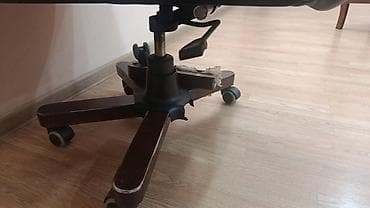 kreslo ofis: Təkərli, Qolları tənzimlənmir, Süni dəri — 1