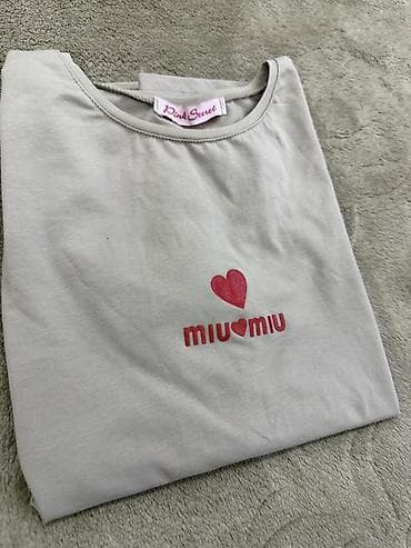 şort: Qadın T-shirt - Brend: Pink Secret (etiketdə) - Rəng: Açıq boz - Ön — 3