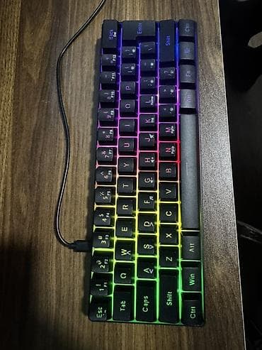 ikinci el printer: BW61 60% RGB Gaming Klaviatura Yenidir sadece acilib yoxlanilib - — 1