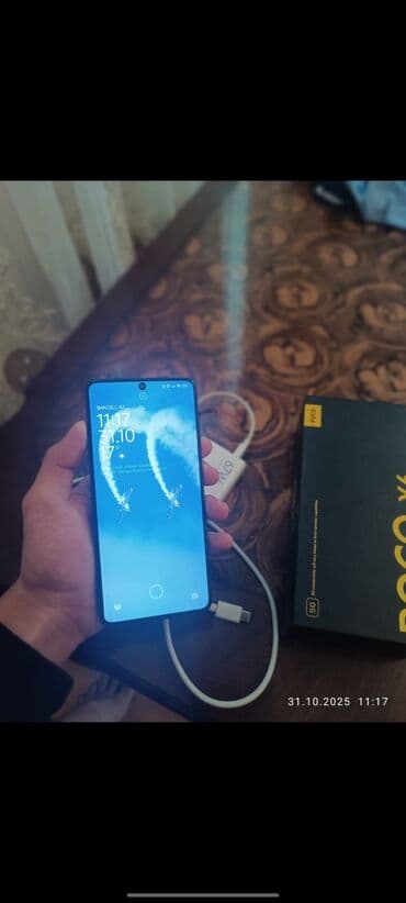 поко: Poco X6, 256 ГБ, цвет - Черный, Отпечаток пальца, Face ID — 4