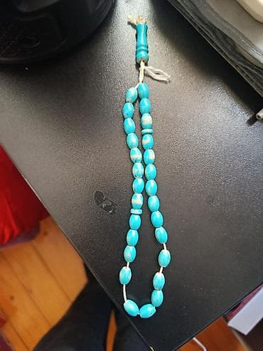 Məhsul: Mavi təsbeh - Material: Türkuaz rəngli boncuklar (oval lalafo.az -da Məhsul: Mavi təsbeh - Material: Türkuaz rəngli boncuklar (oval