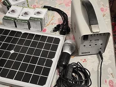 mərmər panel: Portativ günəş enerjisi sistemi – WOVS ZB-10W Komplekt: - 18V/10W — 2