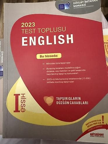 İngilis dili Testlər 11-ci sinif, DİM, 1-ci hissə, 2023 il — 1