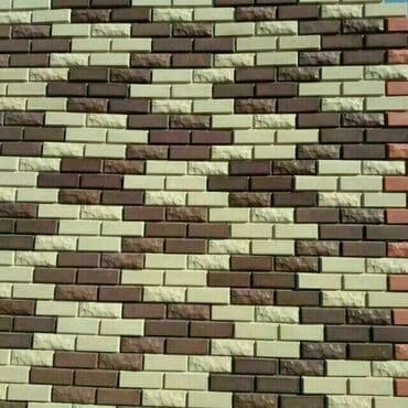 fasad kafelləri: Fasad üçün müxtəlif rəng və fakturalı dekorativ daş panelləri. Bu — 35