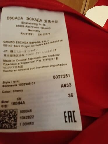 jaket modelleri: ESCADA SPORT qadın blazeri - Model: Bonnavie 1002905 01 (etiketdə — 3