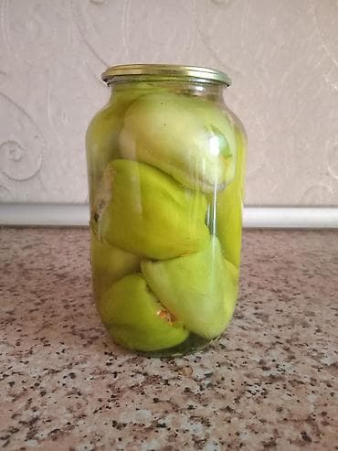 acı bibər turşusu qiyməti: 1 kq yarim banka ici doldurulmus biber tursusu 5 manat — 1