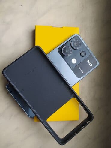 telfolar: Poco X6, 256 GB, rəng - Mavi, Barmaq izi — 2