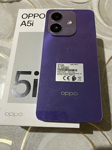 optimal telefon: Oppo A5, 128 GB, rəng - Bənövşəyi, Barmaq izi, İki sim kartlı — 2