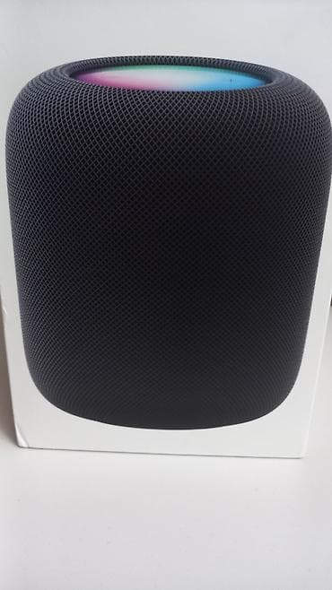 Динамики и колонки: Apple HomePod 2 ən son versiya (qara) - Tam səsli ağıllı kolonka — 1