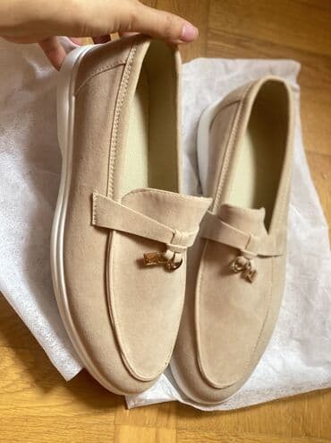 женские бежевые замшевые туфли: Ölçü: 38, rəng - Bej, Yeni — 2