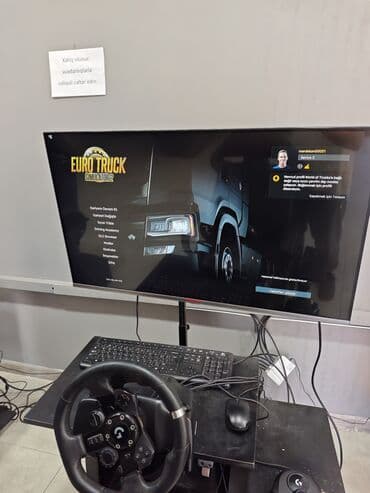 komputer şəkilləri: Barter yoxdur PC və Logitech sükan konsol satılır. Qeyd olunan qiymət — 3