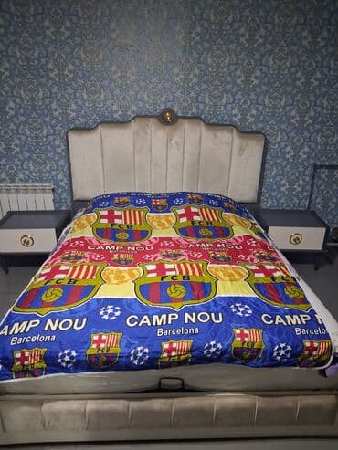 termo xalca: İkinəfərlik çarpayı, Komod, Termo, 2 tumba, Türkiyə, Yeni — 4