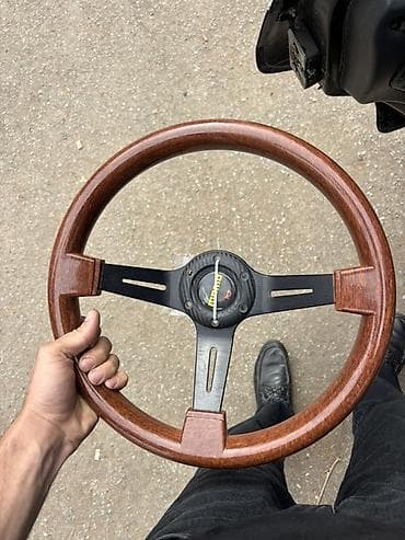 traktor t150 satisi: Taxta-look sükan sükanı (sport tip) - Material: Cilalanmış ağac — 3