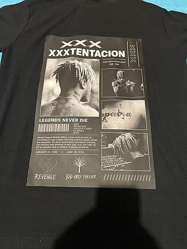 kişi geyimi: Xxx tentacion basqılı köynək L razmer Metrolara çatdırılma var yeni — 1