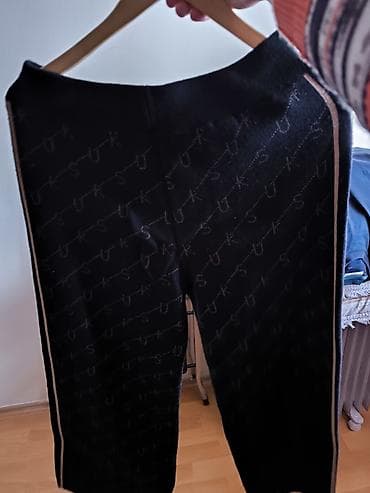 Sviterlər: Qadın trikotaj dəsti – sviter və şalvar - Rəng: qara — 2