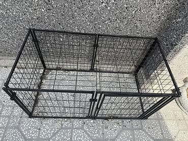 itler gence: Metall heyvan qəfəsi/panjaralı manezh - Material: möhkəm qara metal — 1