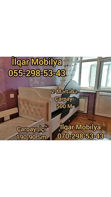 ucuz krafat: Oğlan üçün, Yeni, Çarpayı, Matrassız, Siyirməsiz, Laminat — 1