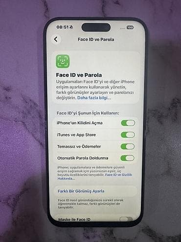 iphone 5 bu satın: IPhone 15 Pro, Space Gray, Face ID — 1