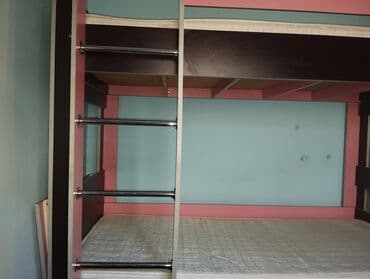 двухъярусные кровати в рассрочку: Oğlan və qız üçün, Çarpayı, Matras ilə, Siyirməli, MDF — 8