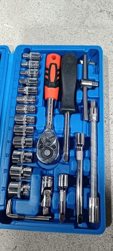 açar dəst: Yeni Açar dəsti ədəd: 46, Ünvandan götürmə, Ödənişli çatdırılma, Rayonlara çatdırılma — 5