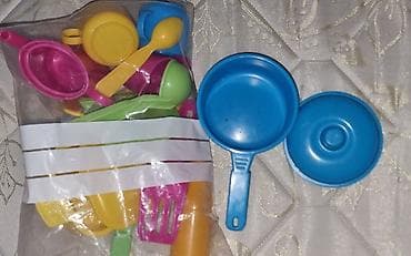 uwaq kurtkasi: Uşaq üçün rəngarəng plastik mətbəx dəsti - Dəst tərkibi: kiçik qazan — 3