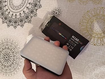 kombi teze: M160 RGB Panel Light – portativ LED işıq paneli - Rəng rejimləri: Tam — 1