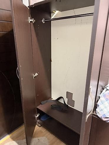 stul ofis: İşlənmiş, 2 qapılı, Təkərli, Qəhvəyi, Açılan, Düz dolab — 4