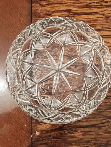 meyve ağacları: Kəsma naxışlı şüşə/qədimi üslubda kristal külqabı Çexiya - Material — 1