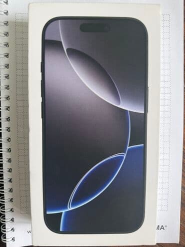 IPhone 16 Pro, 128 GB, Black Titanium, Face ID