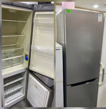 İşlənmiş 2 qapılı Indesit Soyuducu Satılır, rəng - Boz