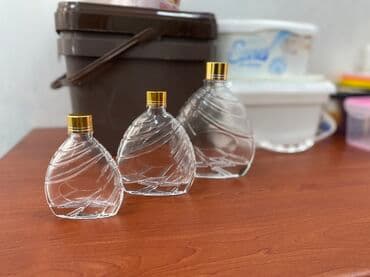 dekorativ qablar: Rəng - Qızılı, Şüşə, 3, 3-dən çox l — 1