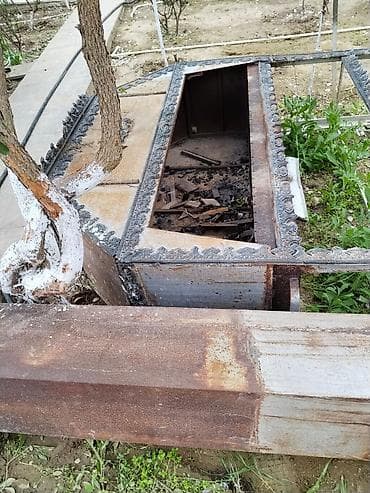 Metall manqal/ocaq korpusu - Material: qalın poladdan hazırlanmış