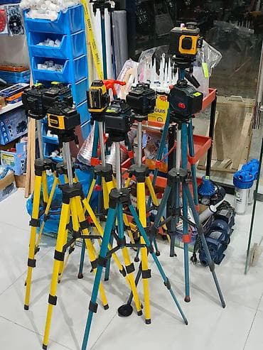 Profesional lazer nivelir dəstləri və üçayaqlar - 360° xətt