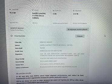 usb hard disk: Oyun və iş üçün hazır masaüstü kompüter seti - Monitor: MSI əyri — 5
