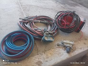 boru qaynaq: Qaz qaynaq-avadanlıqları dəsti Tərkib: - 3 ədəd böyük mavi yüksək — 3