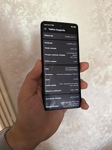 id: Huawei Nova 9, 128 GB, rəng - Gümüşü, İki sim kartlı — 3
