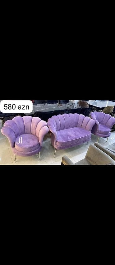 ucuz stullar: Yeni, Divan, 2 kreslo — 1